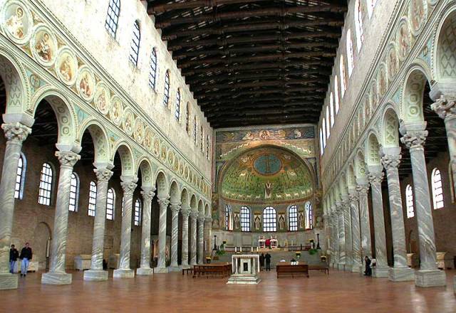 Here's a church he built covered in gorgeous mosaics. He actually led somewhat of a Golden Age in Italy and everyone kind of liked him.