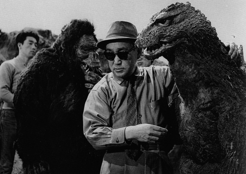 Possibly the greatest job in the universe, making giant monster movies.