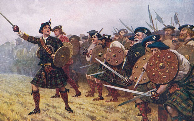 A bunch of royally pissed off Scotts went out to battle with misplaced faith in their leader.